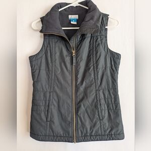 Women's XS Vest Columbia Black Fleece Lined Sleeveless High Neck REI Hiking Rab
